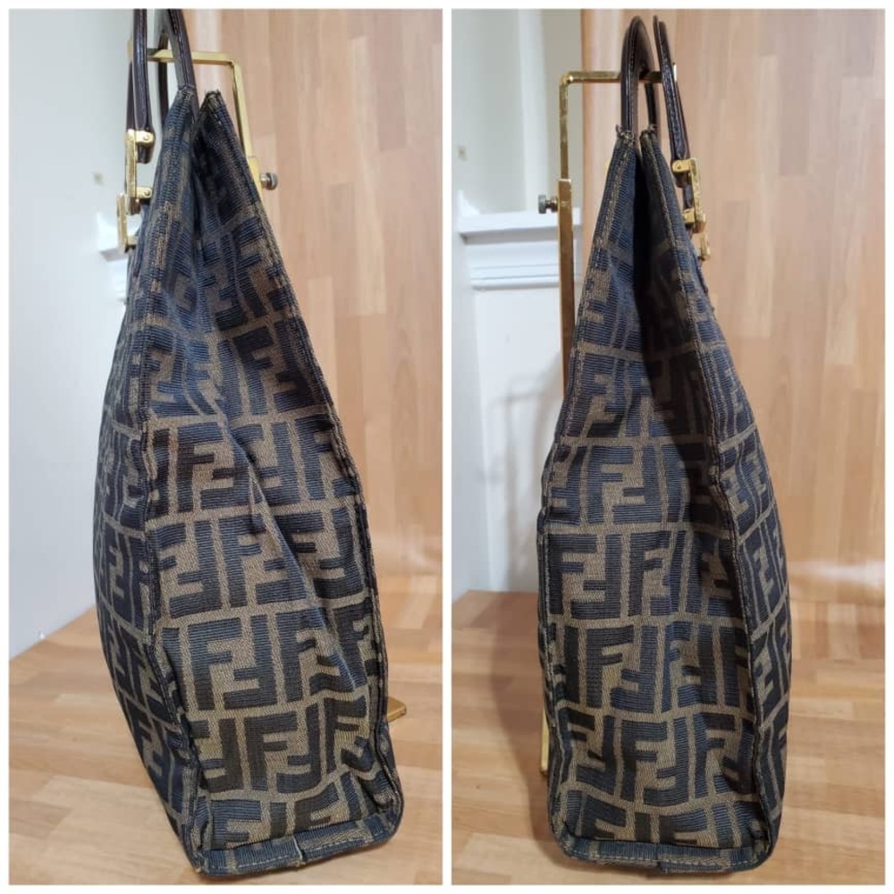 Authentic Fendi zucca Book Tote/Tote - Picture 5 of 12